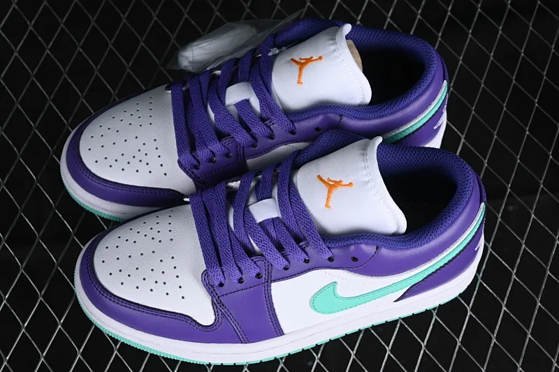 All categories Air Jordan Jordan series basketball shoes Air Jordan 1 Low Air Jordan 1 Low AJ1 Joe 1 Charlotte Hornets low-top cultural and casual sneakers HJ9013-550